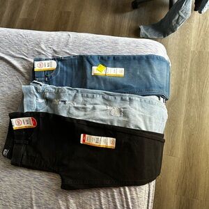 Set of Three Jeans - Black, Light Blue, Dark Blue
